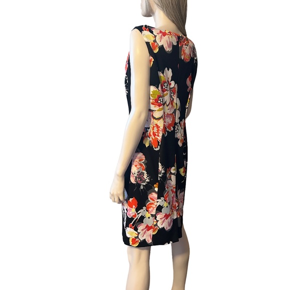 Tahari ASL Kathy Dress Sheath Sleeveless Floral Print NWT - Picture 6 of 13